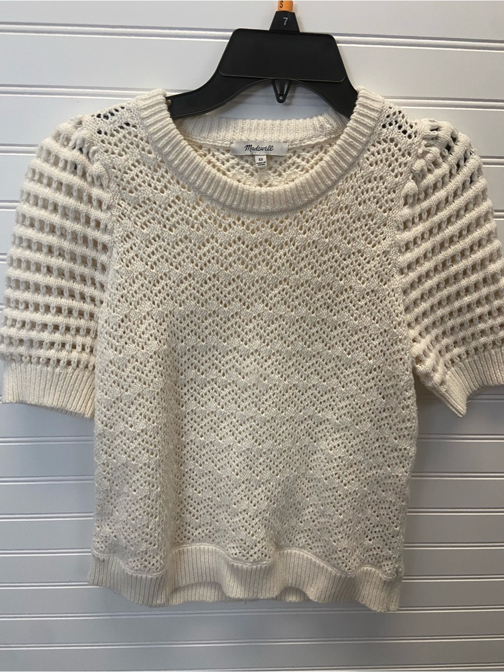 Madewell Puffy Knitted Sleeve Sweater